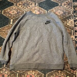 Nike Women’s Heather Gray Crewneck Sweater